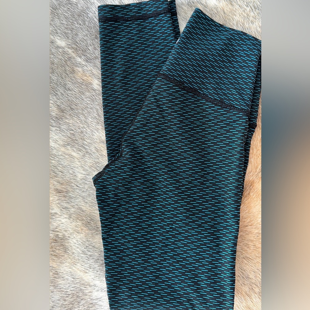 Lululemon High Times Pant (Luxtreme) Score Jacquard Black Indian Ocean Size 4 - Picture 13 of 16
